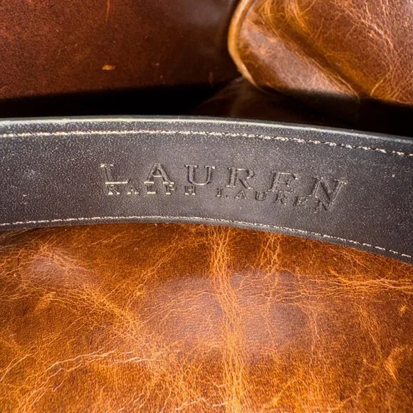 Ralph Lauren Belt. Size M. Black. Silver Buckle. NWOT. - Picture 3 of 4